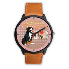Load image into Gallery viewer, Bernese Mountain Dog Art Pennsylvania Christmas Special Wrist Watch-Free Shipping