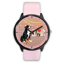 Load image into Gallery viewer, Bernese Mountain Dog Art Pennsylvania Christmas Special Wrist Watch-Free Shipping