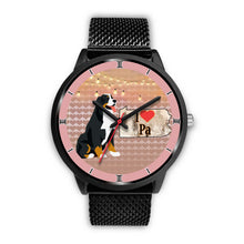 Load image into Gallery viewer, Bernese Mountain Dog Art Pennsylvania Christmas Special Wrist Watch-Free Shipping