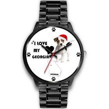 Load image into Gallery viewer, Amazing Jack Russell Terrier Georgia Christmas Special Wrist Watch-Free Shipping