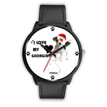 Load image into Gallery viewer, Amazing Jack Russell Terrier Georgia Christmas Special Wrist Watch-Free Shipping