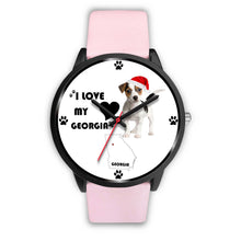 Load image into Gallery viewer, Amazing Jack Russell Terrier Georgia Christmas Special Wrist Watch-Free Shipping