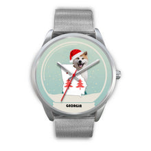 Load image into Gallery viewer, Akita Dog Georgia Christmas Special Wrist Watch-Free Shipping