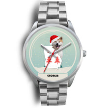 Load image into Gallery viewer, Akita Dog Georgia Christmas Special Wrist Watch-Free Shipping