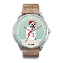 Load image into Gallery viewer, Akita Dog Georgia Christmas Special Wrist Watch-Free Shipping