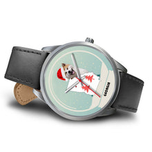 Load image into Gallery viewer, Akita Dog Georgia Christmas Special Wrist Watch-Free Shipping