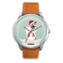 Load image into Gallery viewer, Akita Dog Georgia Christmas Special Wrist Watch-Free Shipping