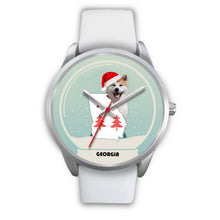Load image into Gallery viewer, Akita Dog Georgia Christmas Special Wrist Watch-Free Shipping