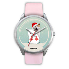 Load image into Gallery viewer, Akita Dog Georgia Christmas Special Wrist Watch-Free Shipping