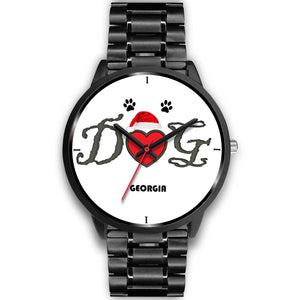 "Dog Georgia" Print Christmas Special Wrist Watch-Free Shipping