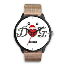 Load image into Gallery viewer, &quot;Dog Georgia&quot; Print Christmas Special Wrist Watch-Free Shipping