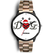 Load image into Gallery viewer, &quot;Dog Georgia&quot; Print Christmas Special Wrist Watch-Free Shipping