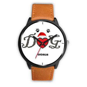 "Dog Georgia" Print Christmas Special Wrist Watch-Free Shipping