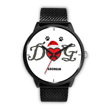 Load image into Gallery viewer, &quot;Dog Georgia&quot; Print Christmas Special Wrist Watch-Free Shipping