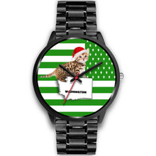 Load image into Gallery viewer, Bengal Cat Washington Christmas Special Wrist Watch-Free Shipping