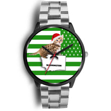 Load image into Gallery viewer, Bengal Cat Washington Christmas Special Wrist Watch-Free Shipping