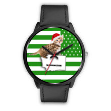 Load image into Gallery viewer, Bengal Cat Washington Christmas Special Wrist Watch-Free Shipping