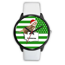 Load image into Gallery viewer, Bengal Cat Washington Christmas Special Wrist Watch-Free Shipping