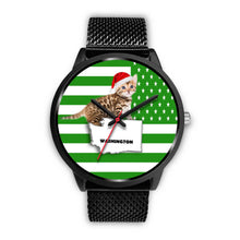 Load image into Gallery viewer, Bengal Cat Washington Christmas Special Wrist Watch-Free Shipping