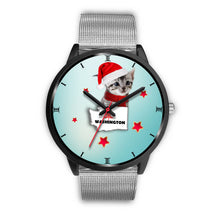 Load image into Gallery viewer, American Shorthair Cat Washington Christmas Special Wrist Watch-Free Shipping