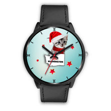 Load image into Gallery viewer, American Shorthair Cat Washington Christmas Special Wrist Watch-Free Shipping