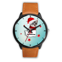 Load image into Gallery viewer, American Shorthair Cat Washington Christmas Special Wrist Watch-Free Shipping
