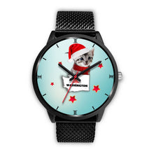 Load image into Gallery viewer, American Shorthair Cat Washington Christmas Special Wrist Watch-Free Shipping