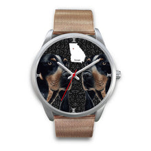 Load image into Gallery viewer, Bluetick Coonhound Dog Georgia Christmas Special Wrist Watch-Free Shipping