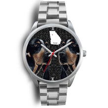 Load image into Gallery viewer, Bluetick Coonhound Dog Georgia Christmas Special Wrist Watch-Free Shipping