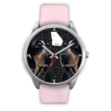Load image into Gallery viewer, Bluetick Coonhound Dog Georgia Christmas Special Wrist Watch-Free Shipping