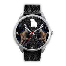 Load image into Gallery viewer, Bluetick Coonhound Dog Georgia Christmas Special Wrist Watch-Free Shipping
