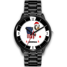 Load image into Gallery viewer, Bearded Collie Georgia Christmas Special Wrist Watch-Free Shipping