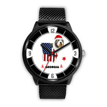 Load image into Gallery viewer, Bearded Collie Georgia Christmas Special Wrist Watch-Free Shipping