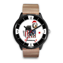 Load image into Gallery viewer, Bearded Collie Washington Christmas Special Wrist Watch-Free Shipping