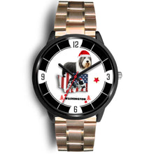 Load image into Gallery viewer, Bearded Collie Washington Christmas Special Wrist Watch-Free Shipping
