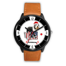 Load image into Gallery viewer, Bearded Collie Washington Christmas Special Wrist Watch-Free Shipping