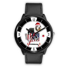 Load image into Gallery viewer, Bearded Collie Washington Christmas Special Wrist Watch-Free Shipping
