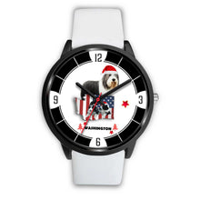 Load image into Gallery viewer, Bearded Collie Washington Christmas Special Wrist Watch-Free Shipping