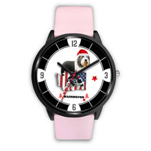 Load image into Gallery viewer, Bearded Collie Washington Christmas Special Wrist Watch-Free Shipping