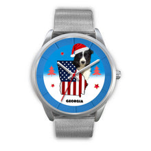 Load image into Gallery viewer, Border Collie Georgia Christmas Special Wrist Watch-Free Shipping