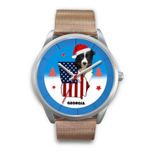 Load image into Gallery viewer, Border Collie Georgia Christmas Special Wrist Watch-Free Shipping