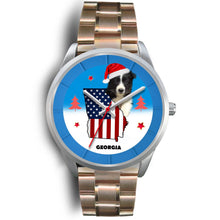 Load image into Gallery viewer, Border Collie Georgia Christmas Special Wrist Watch-Free Shipping