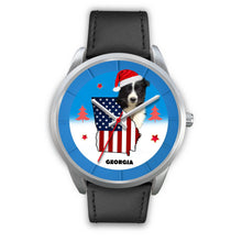 Load image into Gallery viewer, Border Collie Georgia Christmas Special Wrist Watch-Free Shipping