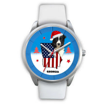 Load image into Gallery viewer, Border Collie Georgia Christmas Special Wrist Watch-Free Shipping