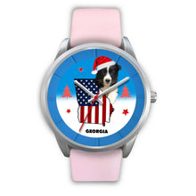 Load image into Gallery viewer, Border Collie Georgia Christmas Special Wrist Watch-Free Shipping