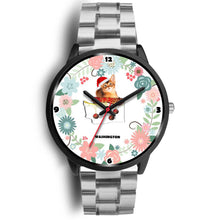 Load image into Gallery viewer, Abyssinian Cat Washington Christmas Special Wrist Watch-Free Shipping