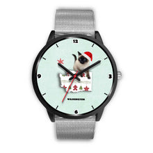Load image into Gallery viewer, Birman Cat Washington Christmas Special Wrist Watch-Free Shipping