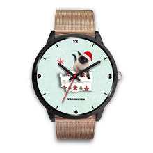 Load image into Gallery viewer, Birman Cat Washington Christmas Special Wrist Watch-Free Shipping