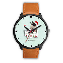 Load image into Gallery viewer, Birman Cat Washington Christmas Special Wrist Watch-Free Shipping