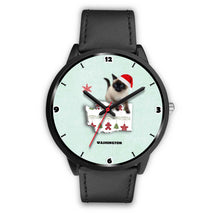 Load image into Gallery viewer, Birman Cat Washington Christmas Special Wrist Watch-Free Shipping
